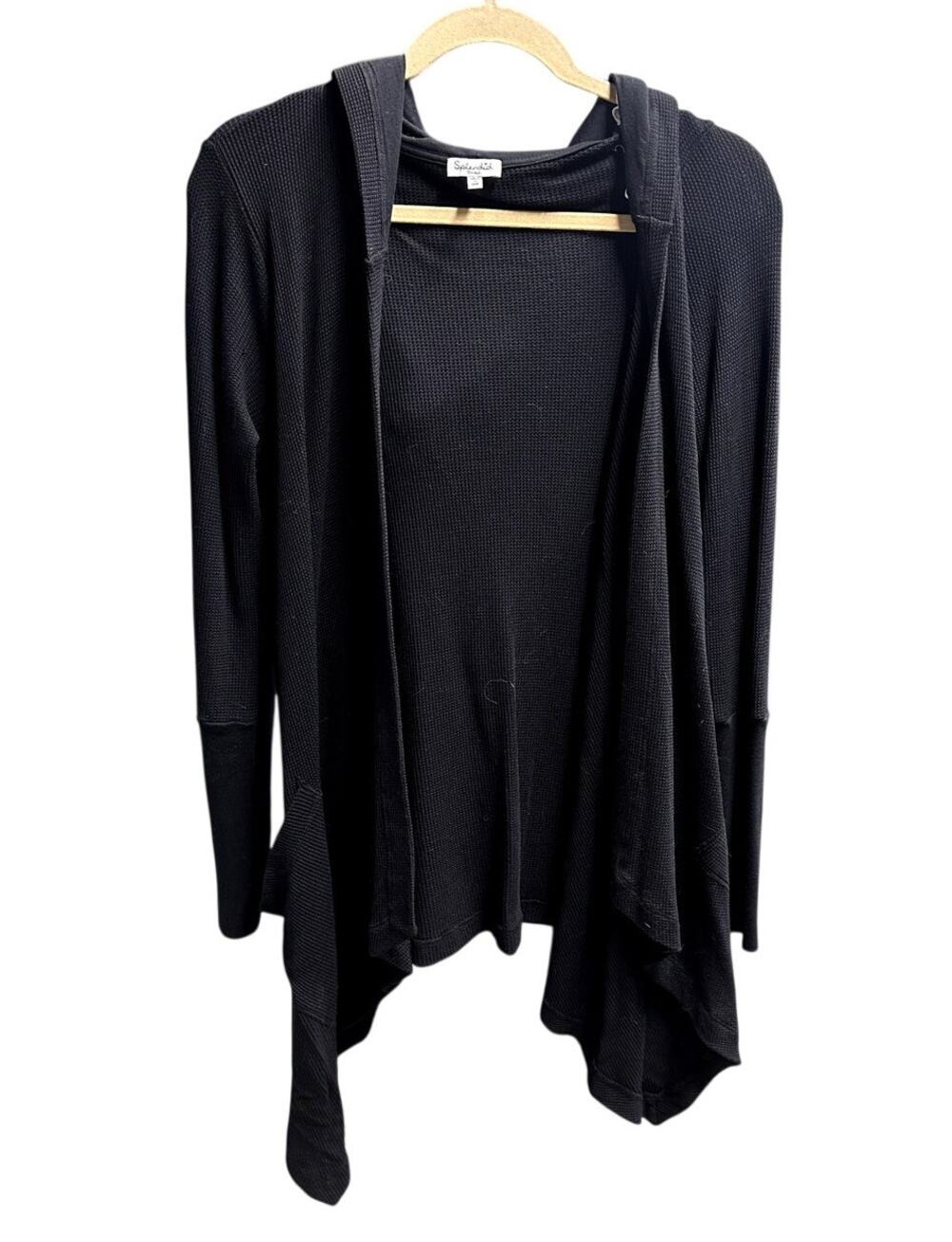Splendid Hooded Black Cardigan